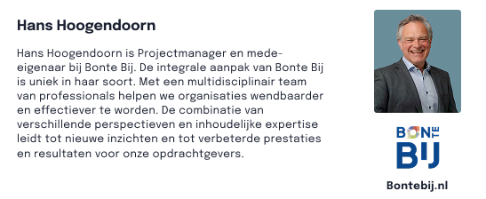 Introductie tot één van de geïnterviewde en onafhankelijke experts, Hans Hoogendoorn van Bonte Bij.